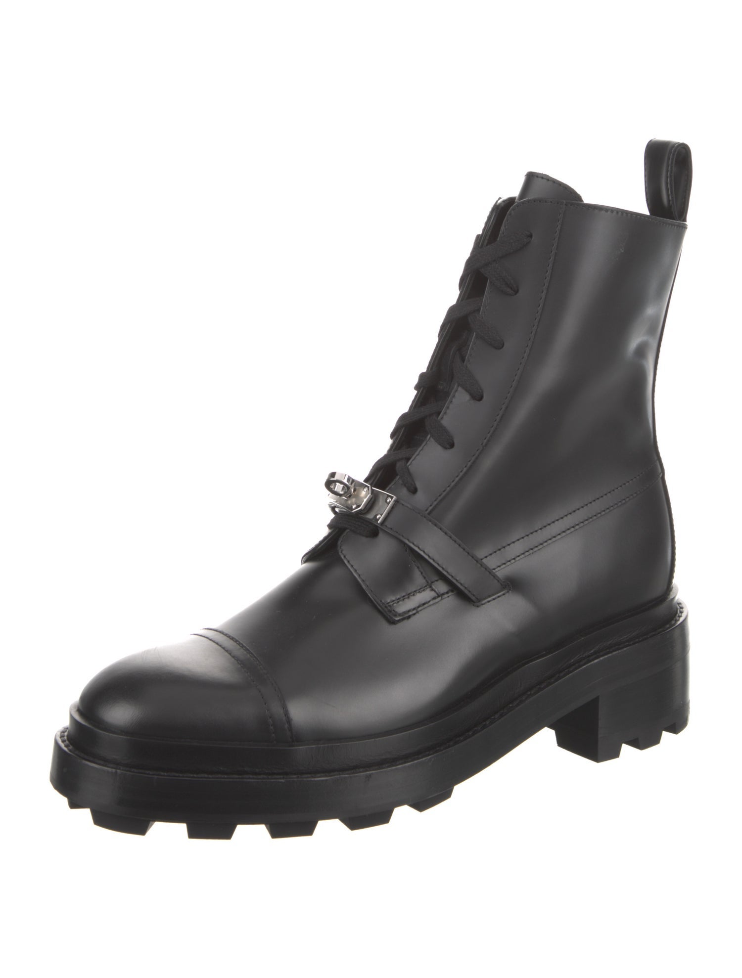 Hermès Funk Calfskin Combat Boots